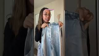 Faux Denim Zara Try On Haul for Spring