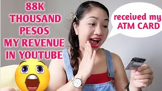 88k THOUSAND PESOS MY REVENUE IN YOUTUBE || RECEIVED MY ATM CARD || #darlingluna