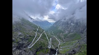 Nedför trollstigen, norge.  24/7-2023