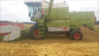 Żniwa 2k17! Claas Dominator 68s John Deree!!!