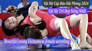 Vật nữ trẻ xinh đẹp, Phương thảo. vĩnh bảo + huyền trang. dương kinh. Cúp báo hải phòng 2024.