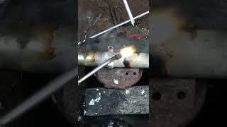 Bike front shock welding #shorts #viralshorts #ytshorts