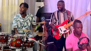 EXCLUSIVE🔥A LIVE JAM SESSION WITH AKWABOAH JUNIOR||EMMA ON BASS🎸||BISDRUM||GROOVY||