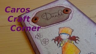 Watch me craft! Erste Karte mit den Eyelets