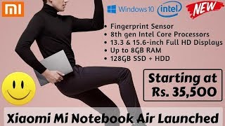 Xiaomi Mi Notebook Air 13.3 &15.6 - Price, Features & Availability