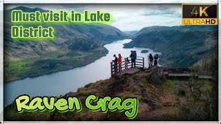 Raven Crag , Thirlmere Lake District Cumbria Dji mini 3 pro drone fotage 4k video Janek Włóczykij