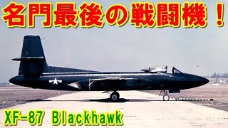 【アメリカ】名門最後の戦闘機『XF-87』ブラックホーク！世界最大の規模を誇った航空機メーカー「カーチス・ライト」社が最後の望みを託した戦闘機の挑戦の記憶とは【ポイントＴＶ】エリア88