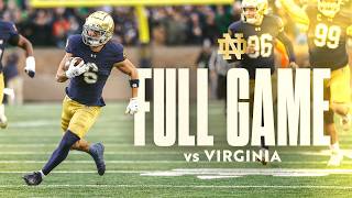 FULL GAME | Notre Dame Football vs Virginia (2024 Senior Day)