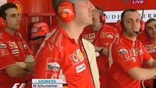 F1 Malaysia 2006   Schumacher Funny Moment