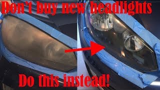 How To Restore Headlights Cheap & Easy