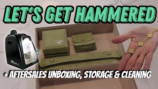 My VCA Hammered Gold Collection | Aftersales Unboxing, Storage & Cleaning | Van Cleef & Arpels