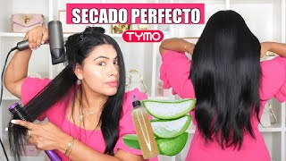 Tratamiento de Linaza y sabila +Secado de cabello perfceto en casa  |CON  TYMO AIRHYPE DRYER