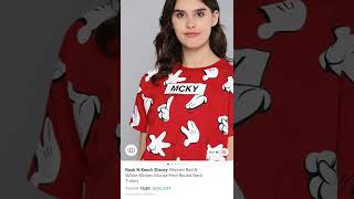 Disney inspired t-shirts from myntra #shorts #haul #myntra #disney #onlineshop #shoppinghaul