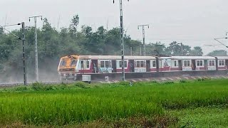 Early Morning BarddhamanTo Howrah Chord Line EMU Passenger Crowded Local Train Indian Railways