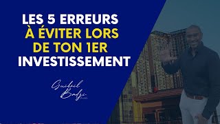 ⛔⛔⛔ LES 5 ERREURS À ÉVITER LORS DE TON 1ER INVESTISSEMENT ⛔⛔⛔