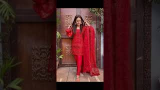 Top 10 simple red dress designs pakistani