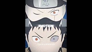 KAKASHI VS OBITO Characterwise #animeedit #naruto