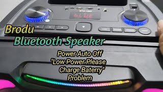 BLUETOOTH SPEAKER/LOW POWER PLEASE CHARGE BATERRY/Brodu BTS-1890