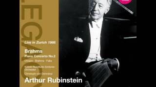 Arthur Rubinstein: BRAHMS - Piano Concerto No.2 2nd Movement