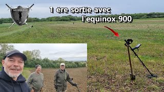 sortie détection: 1 ère sortie avec l'équinox 900.