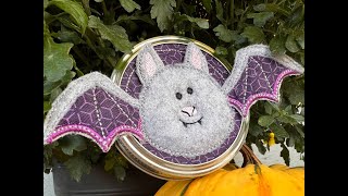 Halloween Bat Jar Topper