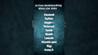 10 Free Bookmarking Sites List 2023