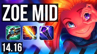 ZOE vs AURORA (MID) | 12/3/10, Dominating | EUW Master | 14.16