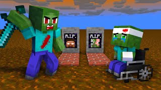 Monster School : BABY ZOMBIE INVALID CHALLENGE - Minecraft Animation