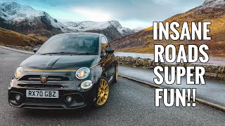 Abarth 595 Scorpioneoro First Drive Speed Review In Wales *360 Footage!*