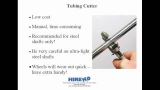 The Basics of Shaft Cutting 1 of 3