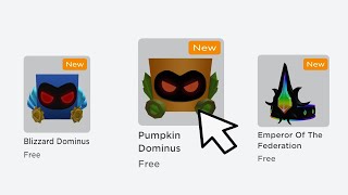 *NEW* GET FREE DOMINUS HEAD ITEMS IN ROBLOX FAST! 😎 🔥