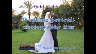 Wedding portrait photography tips