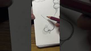 How to draw nose | easy nose drawing #shortsviral #drawing #kidart #easydrawing