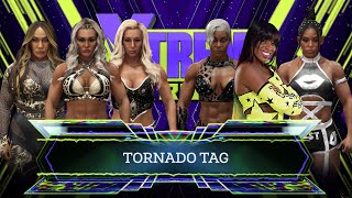 WWE 2K24 Universe Mode | Tiffany, Charlotte & Nia Vs Jade, Naomi & Bianca | EXTREME RULES