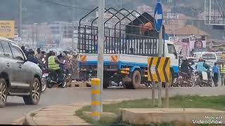 DRIVING FROM ENTEBBE TO KAMPALA CITY. UGANDA