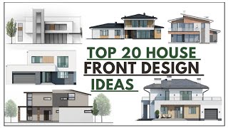 20 most beautiful modern luxury budget house front design ideas | modern design house front ideas