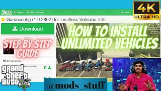 How to add unlimited vicheal in gra v | How to install game config file install  @Mods_Stuff ​