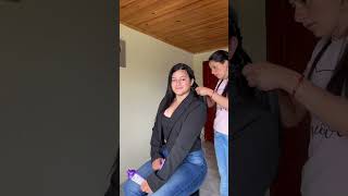 Este fue el resultado final del Cambio de Look , para la graduación de Diana 🥹😍