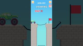 Draw bridge puzzle game level 2017  #drawing #game #Shorts