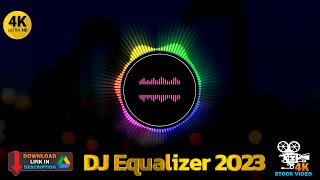 4K Neon DJ Equalizer | Free VJ Loop 2023 | Stock Video