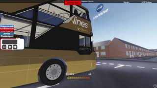 Hucknall and District Bus Simulator Go North East *RED KITE* Xlines Wright Streetdeck Route X45 Ep7