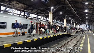 Kedatangan KA Gaya Baru Malam Selatan di Stasiun Lempuyangan Yogyakarta