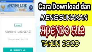 Cara Download dan Menggunakan Apendo 5.1.2 tahun 2020