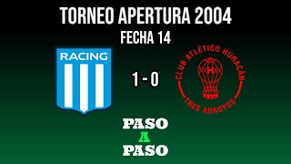 Racing Club vs Huracan de Tres Arroyos - Torneo Apertura 2004 - Fecha 14 - Resumen Paso a Paso TyC