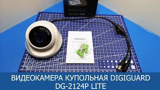 Видеокамера купольная DigiGuard DG-2124P Lite - (AHD / TVI / CVI / CVBS) - распаковка, обзор