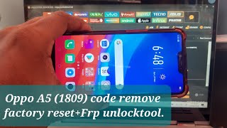 Oppo A5 cph1809 factory reset +frp just one click