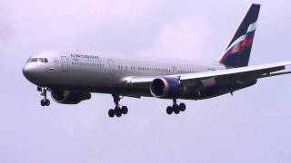 Inagural Aeroflot 767-300ER Landing at Toronto Pearson (CYYZ)