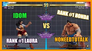 SFV CE 🌊 iDom (Laura) VS NoNeedToTalk (E. Honda) FT2 🌀 [V-SHIFT UPDATE Season V]