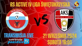 Sparta Kazimierza Wielka vs AKS 1947 Busko-Zdrój - transmisja LIVE