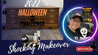 Halloween Challenge 2022 | Scary Chest reDesign | Hope Chest | Blanket Chest \ Storage Chest